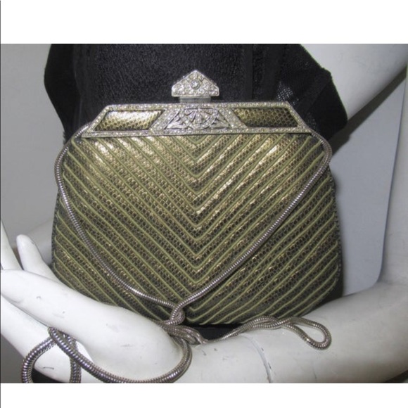 Judith Leiber Handbags - Vintage Judith Leiber Karung snakeskin handbag